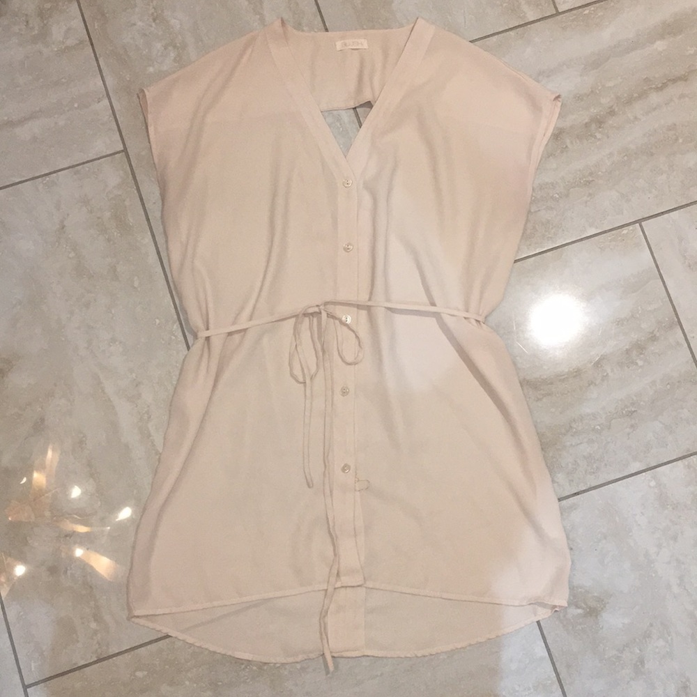 Button down flowy dress